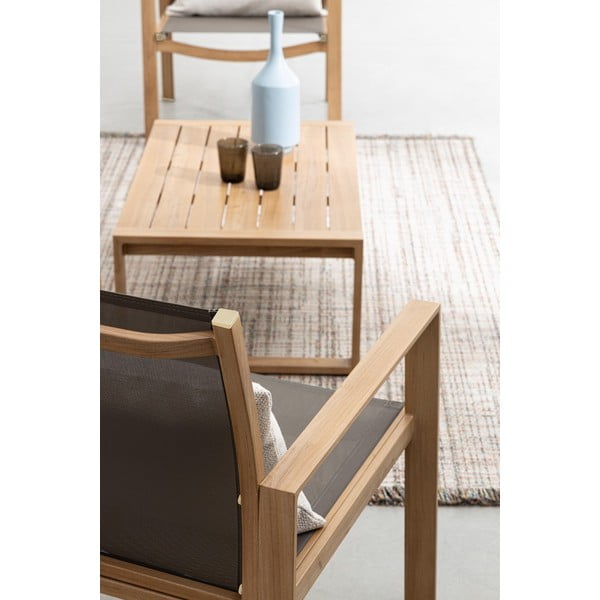 Hliníková záhradná lounge súprava v prírodnej farbe pre 4 Kallen – Bizzotto-image-2