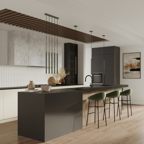 Zelené závesné svietidlo Fideus – Sollux-image-4