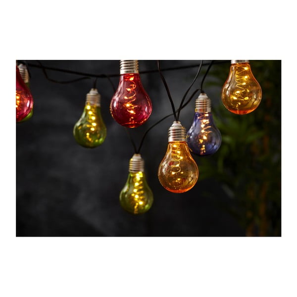 Farebná solárna svetelná LED reťaz vhodná do exteriéru Star Trading Glow, dĺžka 1,9 m-image-2
