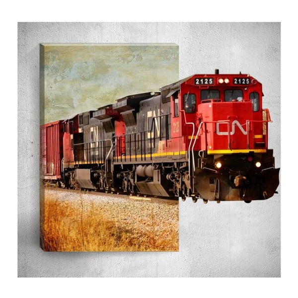 Nástenný 3D obraz Mosticx Train, 40 × 60 cm