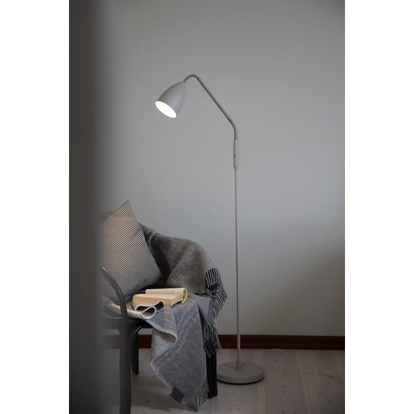Béžová LED stmievateľná stojaca lampa s kovovým tienidlom (výška 140 cm) Patro – Markslöjd-image-1