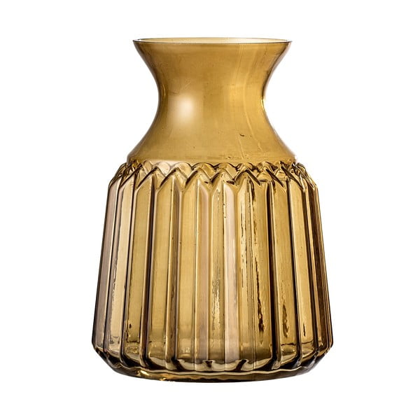 Hnedá sklenená váza Bloomingville Judy