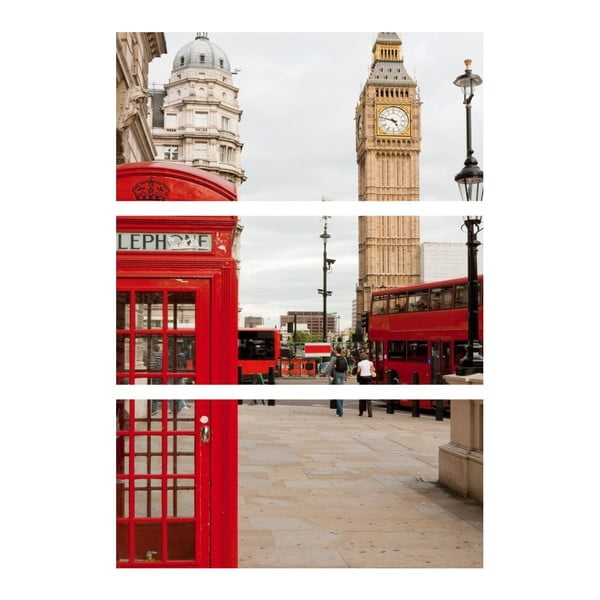 3-dielny obraz London calling