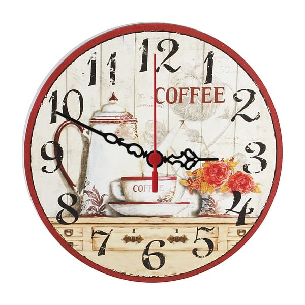 Nástenné hodiny Coffee Time, 30 cm