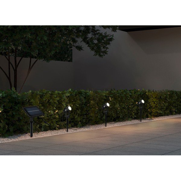 LED zapichovacie vonkajšie svietidlo so solárnym panelom Obidos – Trio-image-1