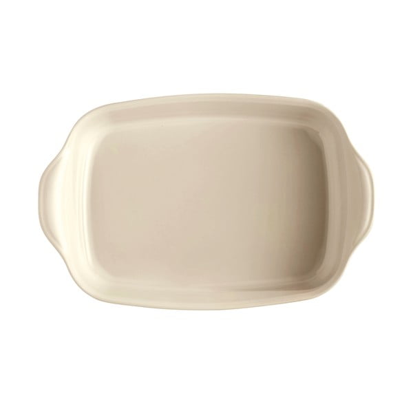 Krémová keramická obdĺžniková zapekacia misa Emile Henry Ultime, 42,5 × 28 cm-image-2