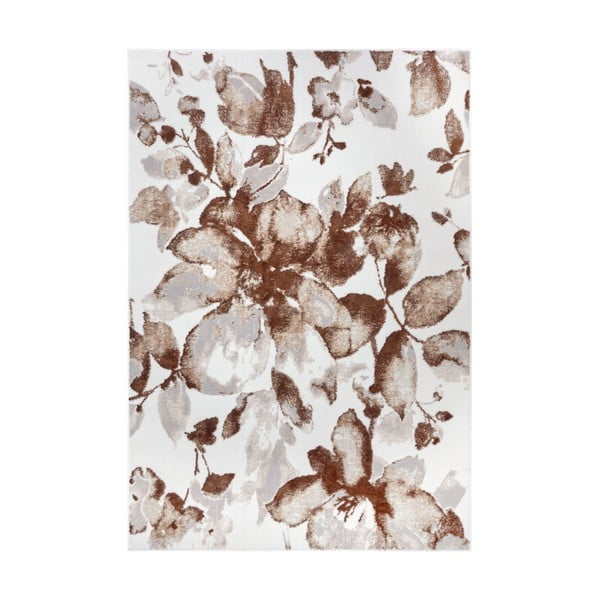 Hnedý koberec 67x120 cm Shine Floral – Hanse Home