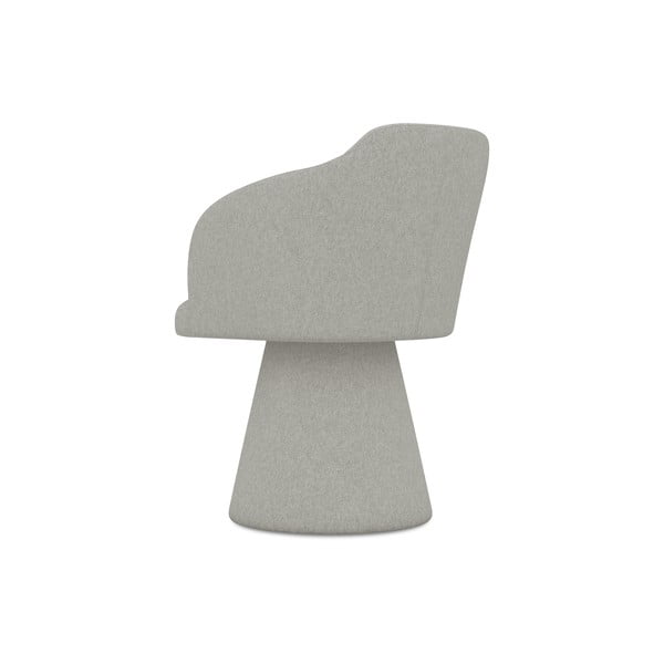 Svetlosivé čalúnené jedálenské kreslo Kanoa – Makamii-image-3