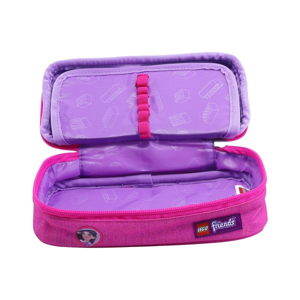 Ružové hranaté puzdro na perá LEGO® Friends and Chico 3D-image-4
