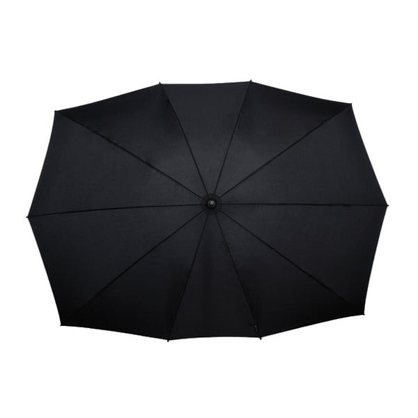 Čierny golfový dáždnik pre dve osoby odolný proti vetru Ambiance Falconetti, dĺžka 150 cm