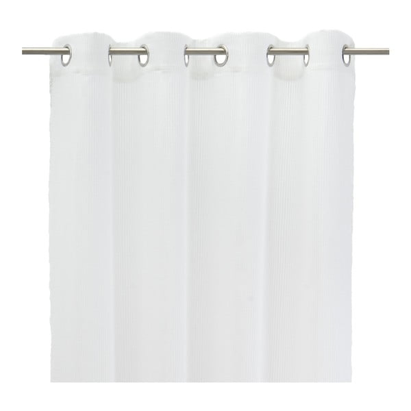 Biela záclona s prímesou ľanu 140x260 cm Fifties – Casa Selección