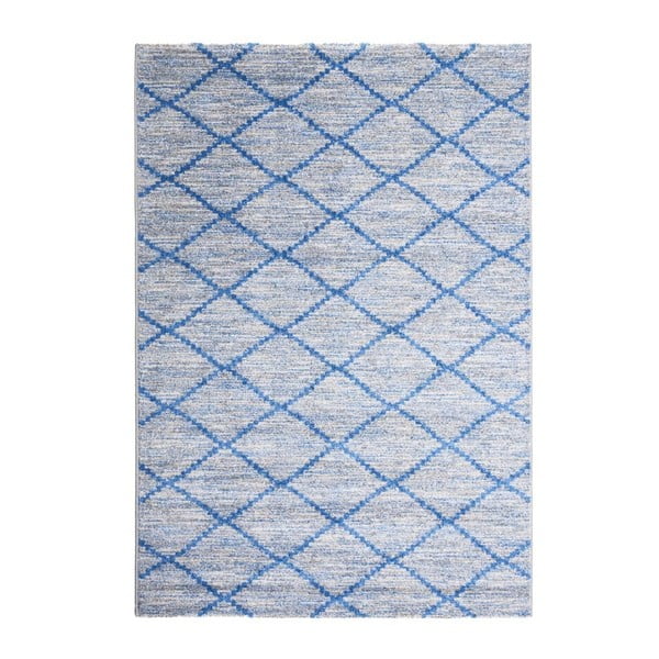 Sivo-modrý vysokoodolný koberec Floorita Tibet, 80 x 150 cm