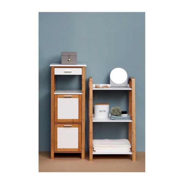 Biely kúpeľňový box s vekom Wenko Gara-image-3