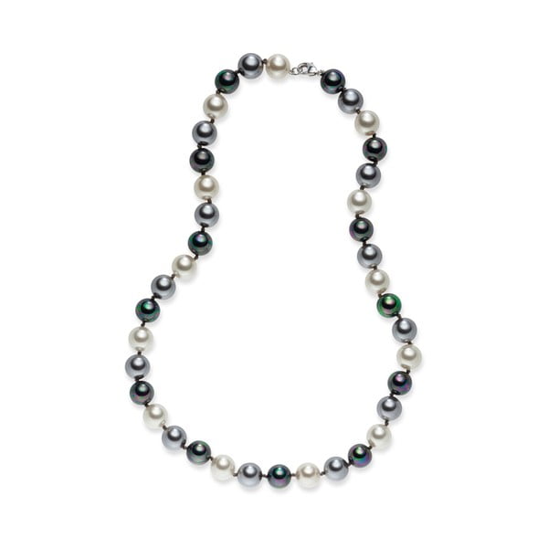 Perlový náhrdelník Nova Pearls Copenhagen Brigitte Dark