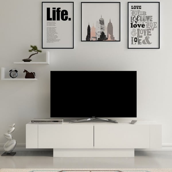 Biela TV zostava 150x42 cm Matera – Zena Home-image-1