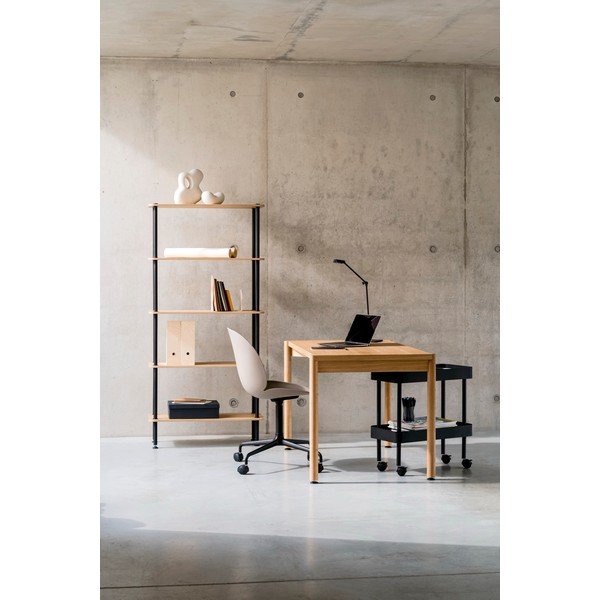 Čierny regál v dekore duba 80x163x35 cm Teidi – noo.ma-image-1