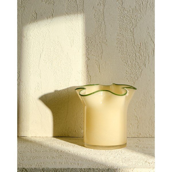 Žltá sklenená váza (výška  19,5 cm) Endasi – Kave Home-image-1