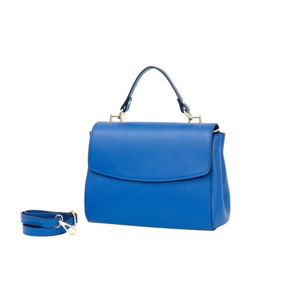 Modrá kabelka z pravej kože Andrea Cardone Gina