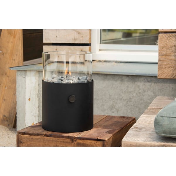 Väčšia čierna plynová lampa Cosi Original, výška 30,5 cm-image-1