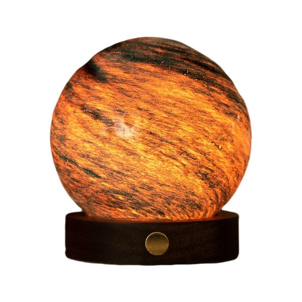 Tmavohnedá/tmavo prírodná svetelná dekorácia na USB ø 8 cm Stellar Ocean – Gingko