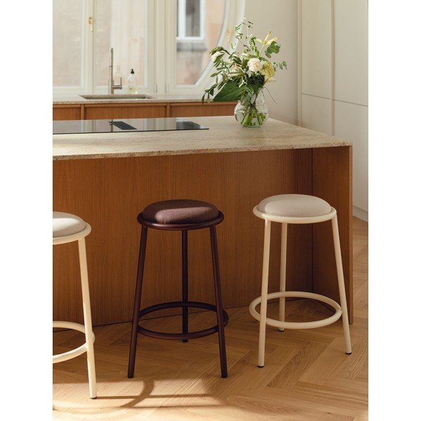 Vínovočervená kovová barová stolička (výška sedadla 68 cm) Hogo – noo.ma-image-2