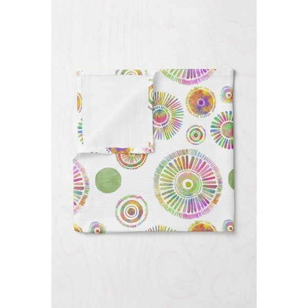 Biela mušelínová detská deka 75x100 cm Maya – Mijolnir-image-1