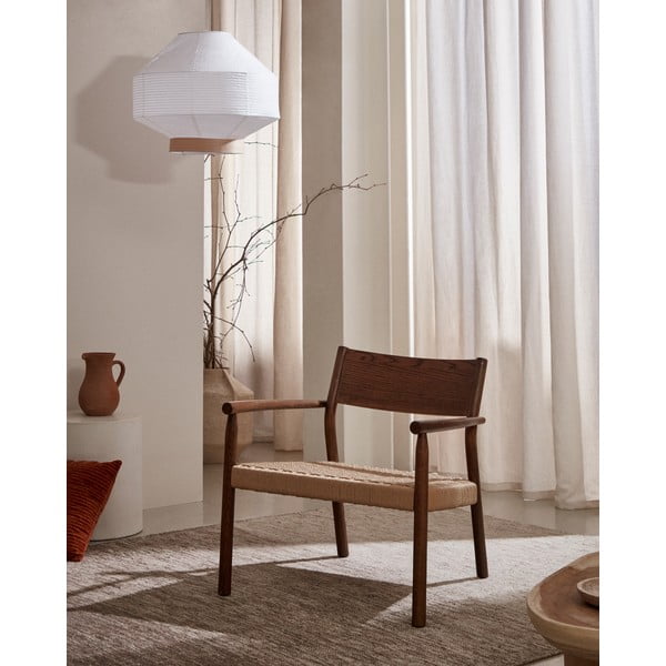 Kreslo s výpletom v prírodnej farbe Yalia – Kave Home-image-1