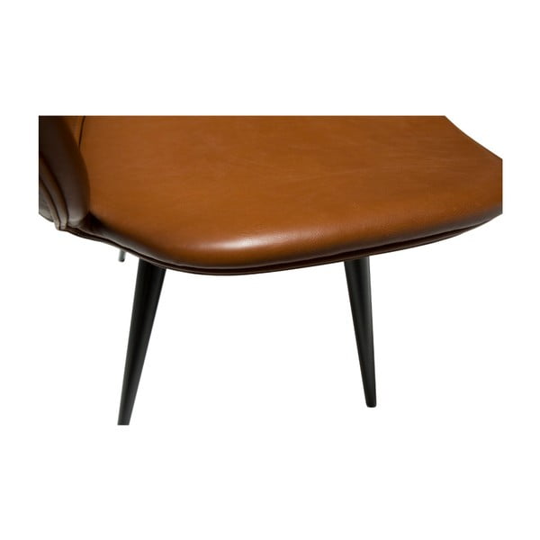 Hnedá koženková stolička DAN-FORM Denmark Cloud-image-3