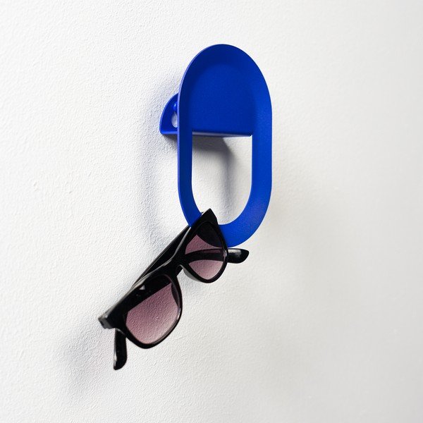 Modrý nástenný oceľový háčik Coucou – Spinder Design-image-1