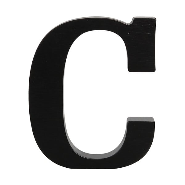 Čierne drevené písmeno Typoland C