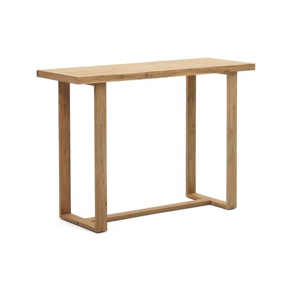 Záhradný barový stolík z teakového dreva 140x70 cm Canadell – Kave Home