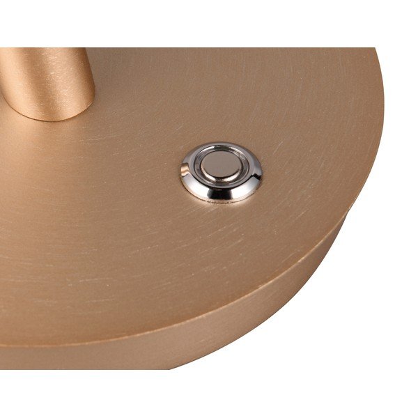 LED stolová lampa s kovovým tienidlom v zlatej farbe (výška 56 cm) Nala – Trio Select-image-1