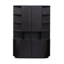 Čierna modulárna knižnica z borovicového dreva 156x210 cm Finca – WOOOD