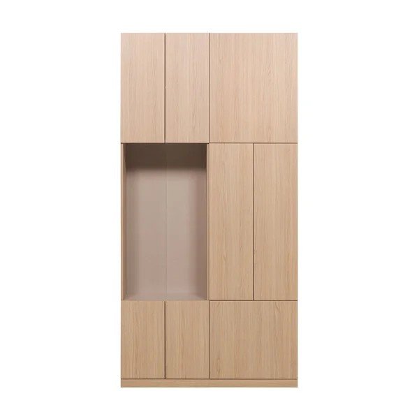 Modulárna skrinka v prírodnej farbe 108x215 cm Build – WOOOD-image-2