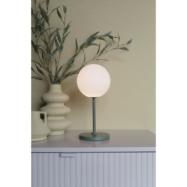 Zelená stmievateľná stolová lampa (výška 33 cm) Hub – White Label-image-3