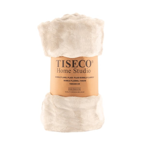 Slonovinová deka z mikroplyšu 150x200 cm Wave – Tiseco Home Studio-image-4