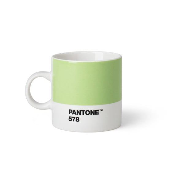 Svetlozelený hrnček Pantone Espresso, 120 ml
