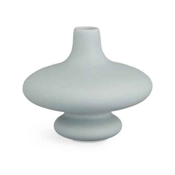 Modro-sivá keramická váza Kähler Design Kontur, výška 14 cm