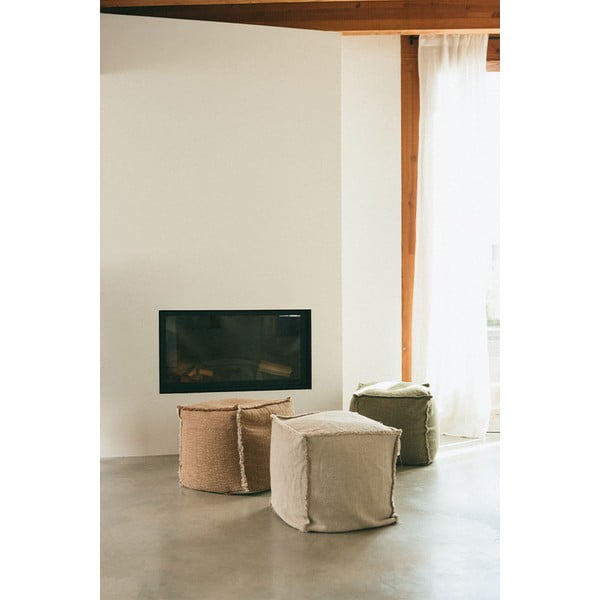 Krémový sedací vak Handloom – Lorena Canals-image-2