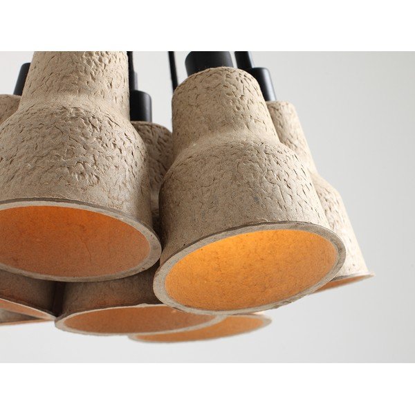 Béžové závesné svietidlo ø 32 cm Celulo – CustomForm-image-4