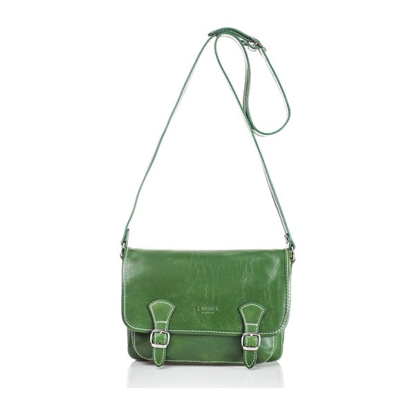 Zelená dámska kabelka z teľacej kože Medici of Florence Gabriele