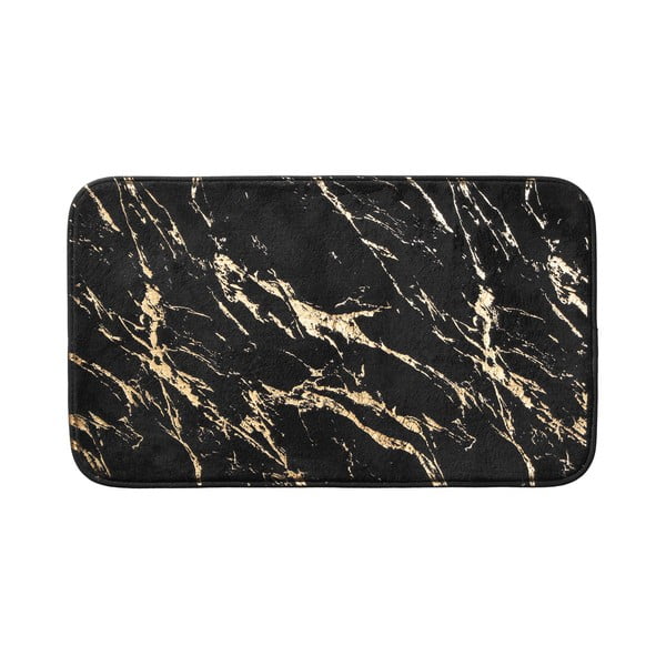 Čierna/v zlatej farbe kúpeľňová predložka 45x75 cm Aquamarbre – douceur d'intérieur