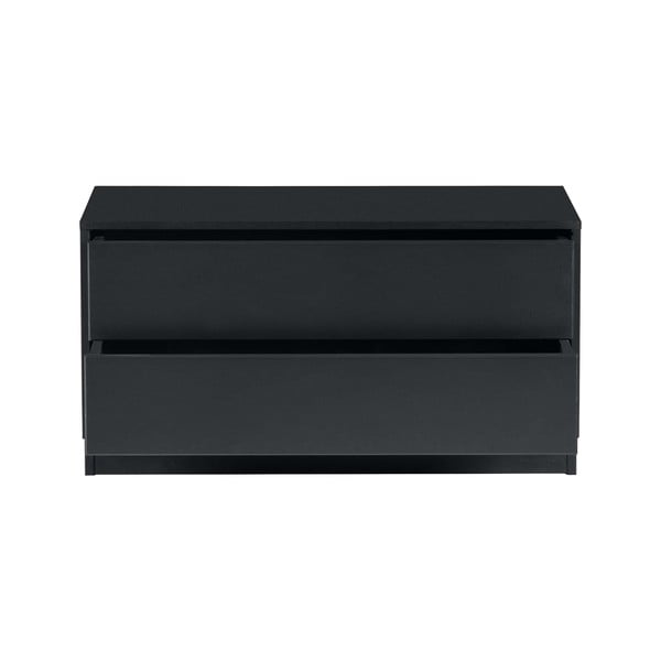 Čierny modulárny TV stolík z borovicového dreva 75x40 cm Finca – WOOOD-image-3