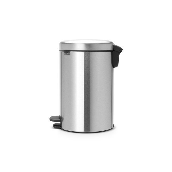 Pedálový oceľový odpadkový kôš v matne striebornej farbe 12 l NewIcon – Brabantia-image-1