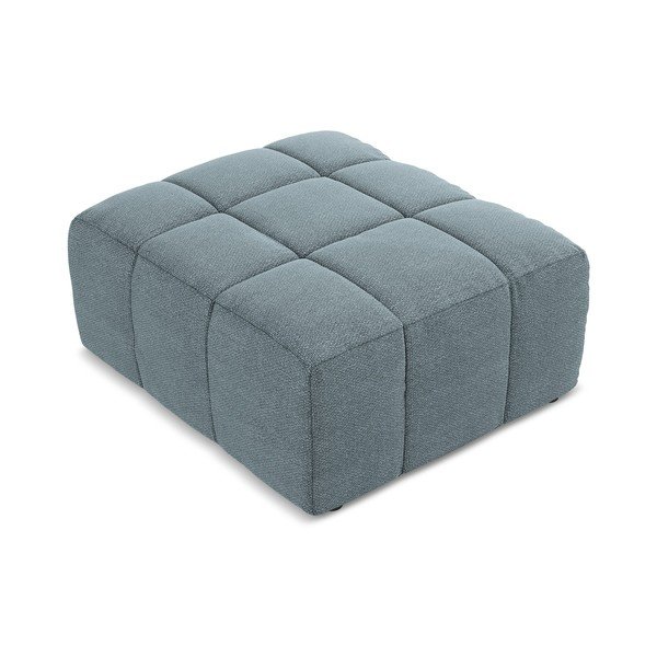 Modrá podnožka z textílie buklé Aloha – Makamii-image-2