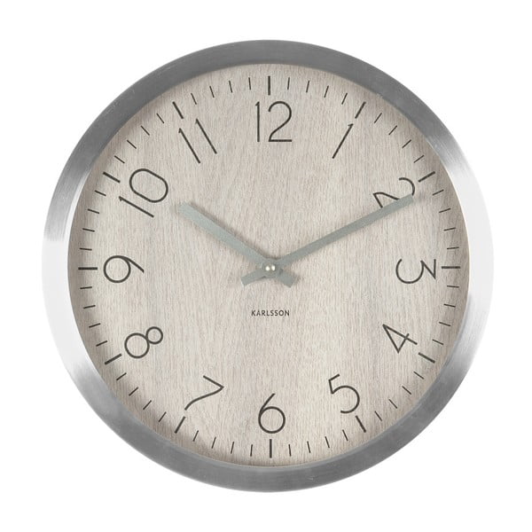 Biele hodiny Present Time Wood Charm XL
