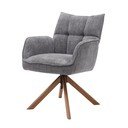 Sivé čalúnené jedálenské kreslá v súprave 2 ks Marilla – Unique Furniture