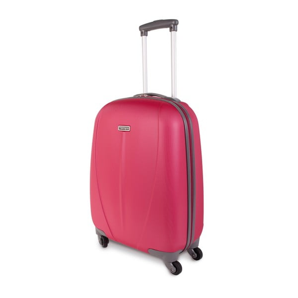 Ružový cestovný kufor na kolieskach Arsamar Wright, výška 55 cm
