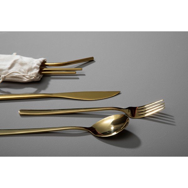 Antikoro príbor v zlatej farbe 6 ks Mimo – Premier Housewares-image-2