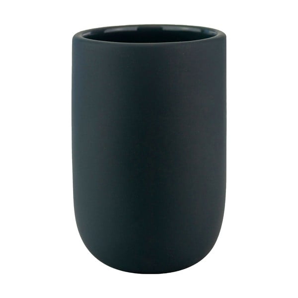 Antracitovosivý keramický téglik na zubné kefky Lotus – Mette Ditmer Denmark